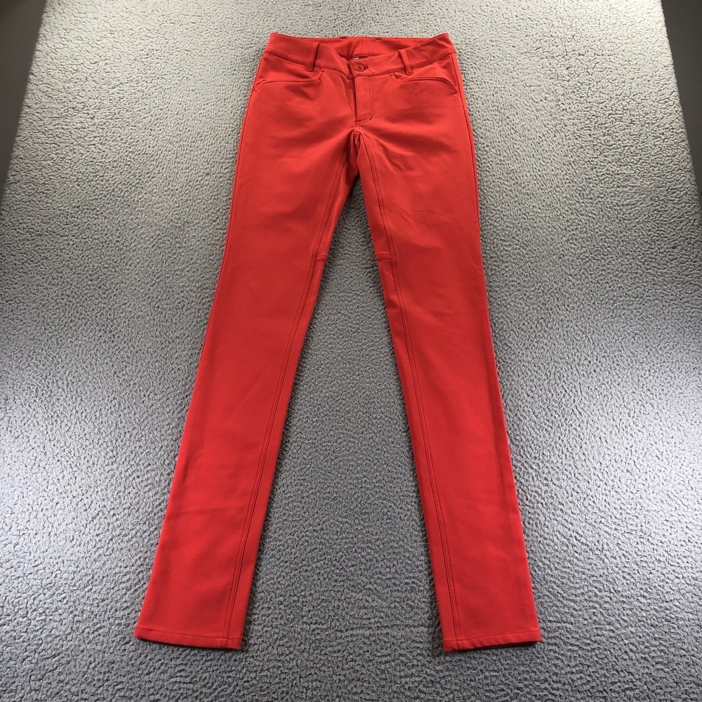 Outlier Pants Womens 2 Red Riding 4season Twill Schoeller Nanosphere 35" Inseam